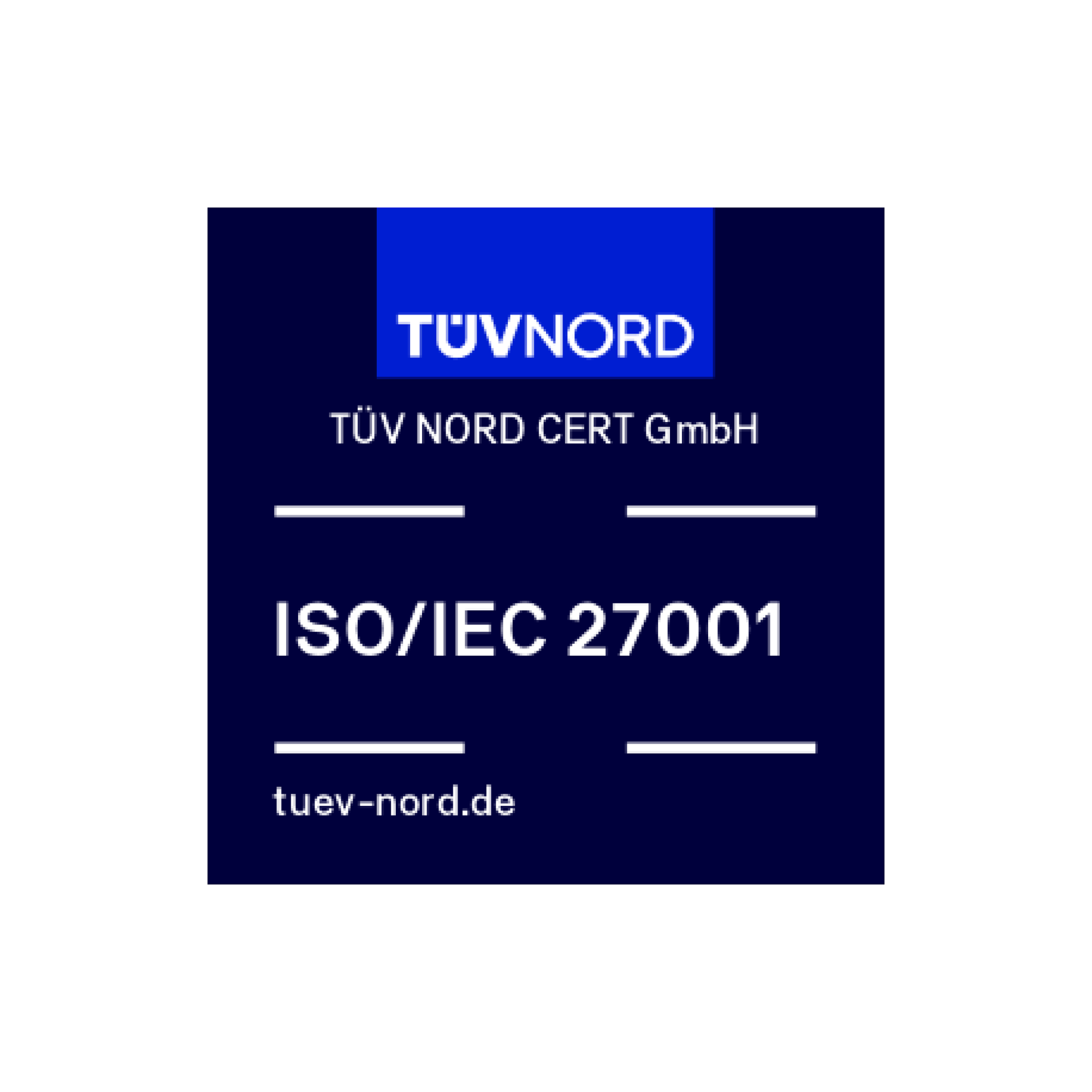 TÜV Zertifikat ISo/IEC 27001